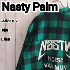 【Nasty Palm】希少 ネスティパーム ブロックチェックシャツ L