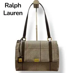 Ralph Laurenラルフローレン ショルダーバッグ　千鳥格子　美品　毛