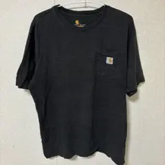 カーハート Tシャツ クルーネック半袖 無地 L 黒 コットン ストリート