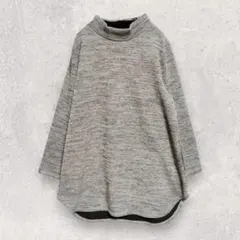 CLOSSHI ハイネックカットソー LL グレー ゆったり シンプル 着回し◎のサムネイル