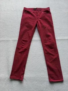 666 赤 スリムフィット デニムパンツ 30