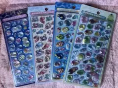 【正規品】新作　水族館　4枚セット　ボンボンドロップシール コンプリート
