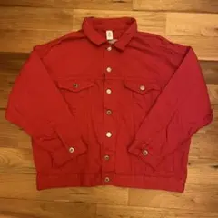 H&M赤色デニムジャケット