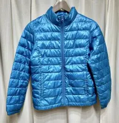 ユニクロ ウルトラライトダウンジャケット ブルー 150