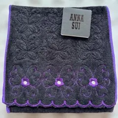 ANNA SUI 蝶刺繍 タオルハンカチポーチ