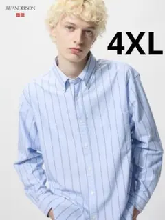 希少4XLユニクロ JW ANDERSON オックスフォードオーバーサイズシャツ