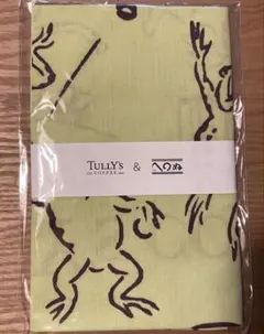 TULLY'S COFFEE（タリーズ）＆かまわぬ　鳥獣戯画手ぬぐい（運動会）