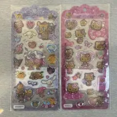 サンリオ　ドロップジェリーシール　日焼けキティ　サンリオキャラクターズ2枚セット