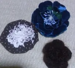 コサージュまとめ売り　ブローチ　３個セット　花
