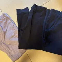 UNIQLO 長ズボン 160サイズ グレー・ブラック　ネイビー3枚セット