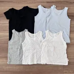 ○ユニクロ エアリズムコットン メッシュインナー 半袖 タンクトップ 7枚セット