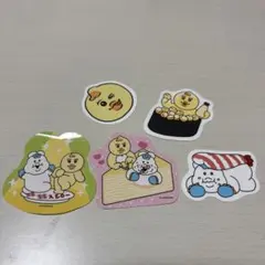 スシロー×おぱんちゅうさぎ　コラボシール5枚セット
