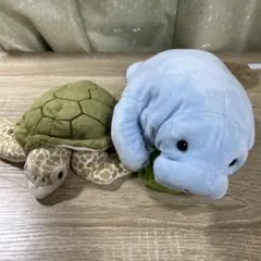ウミガメ マナティー ぬいぐるみ 2点セット　美ら海水族館