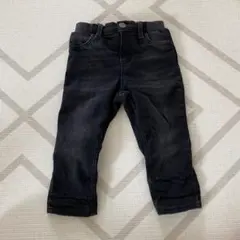 H&M ズボン パンツ デニムパンツ　80 90 黒デニム　子供服