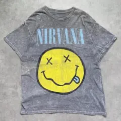 古着】ニルヴァーナ Nirvana スマイル Tシャツ グレー XL - メルカリ