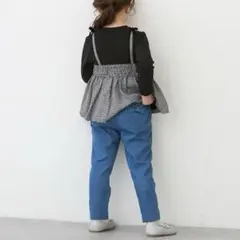 ちまき様専用　プティマイン　【スマイルシリーズ】裏起毛パンツ　ブルー　80センチ