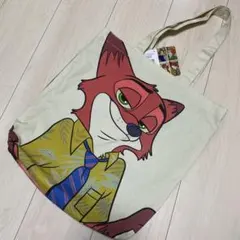 新品 未使用 タグ付 ズートピア ニック トートバッグ 両面 ディズニーストア