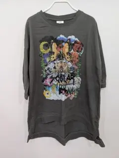 Scolar 蝶花ワラビー柄ロックテイストチュニック 142731