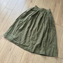 レリューム ナチュラル きれいめ 上品 大人 リネン調 ミモレスカート 美ラインのサムネイル