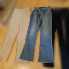 レディース パンツ 3点セット UNIQLO　LEVI'S　デニムのサムネイル