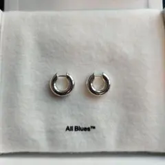 All Blues フープピアス　Almost earrings シルバー925 ALL BLUES(オールブルース) シルバー Almost EXスモール ピアス