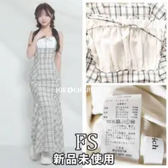 ダーリッチ darich チェックマーメイドロングワンピース BLK FS