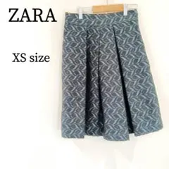 ZARA ザラ レディース スカート ひざ丈 プリーツスカート ブラック XS