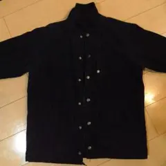 【coen】ダークブルー ボタン付き ジャンパー