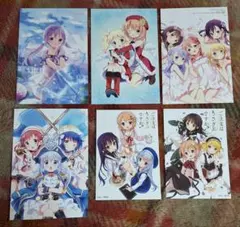 ご注文はうさぎですか？ 特典イラストカード 6枚セット　ごちうさ