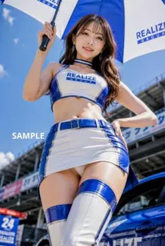 【美人美女】AIグラビア写真 レースクイーン美女【L版サイズ】
