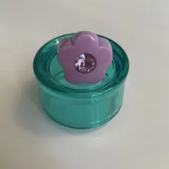 フラワーモチーフ リング パープルのサムネイル