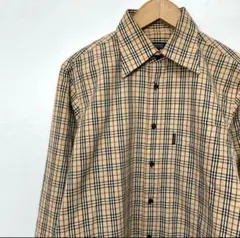 burberry’s バーバリー ノヴァチェック柄 長袖シャツ　サイズ2