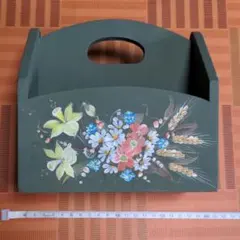 トールペイント(アッセンデルフト) 木製引き出し5段小物入れ トールペイント (アッセンデルフト)小物入れ