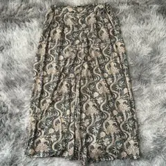 美品✨【MORRISGALLERY】総柄フレアスカート L 大きいサイズ レトロ