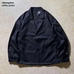 championユーティリティジャケット古着ブラックL美品テーラードCBOYレア