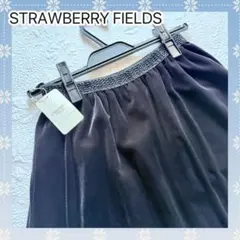 ⭐️即購入ok! STRAWBERRY FIELDS 黒 ベロア スカート　新品