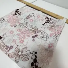 約１００×4３ｃｍぐらい　４枚　薄手　透ける　花柄　マスク　スカーフなど
