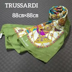 TRUSSARDI トラサルディ イースターエッグ 大判 シルクスカーフ