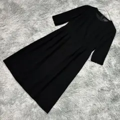 LANVIN NOIR 36 フォーマルワンピース 黒 卒業式 入学式 冠婚葬祭 