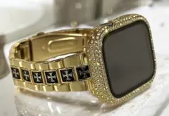 0pcg★Apple Watchバンド　ステンレスベルト　アップルウォッチカバー