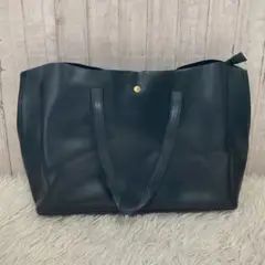 Legato Largo トートバッグ ブラック レザー シンプル オフィス