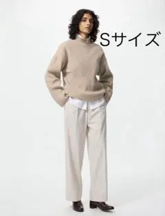 タックワイドパンツ アイボリー Sサイズ