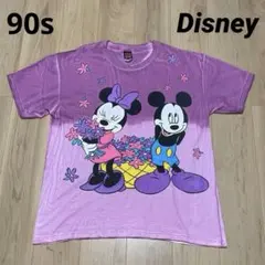 【2XL】90s ディズニー ミッキー&ミニー Tシャツ タイダイ XXL相当