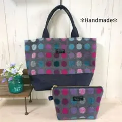 No.111✻ハンドメイド✻トートバッグ＆ポーチ2点セット