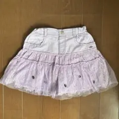 【新品タグ付】ANNA SUI mini チュールドッキングキュロット130cm