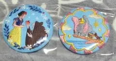 ディズニー刺繍缶バッジ 白雪姫　ダンボ