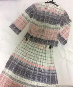 蝶と花柄のレトロツーピースのサムネイル