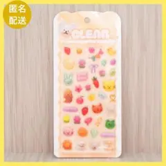 クリアぷくぷくキャンディシール 吉田産業 オレンジ