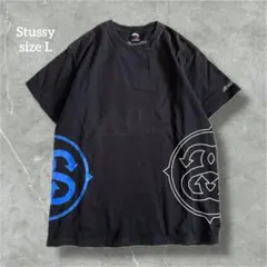 ステューシー オーバーサイズTシャツ ブラック コットン 黒タグ B068