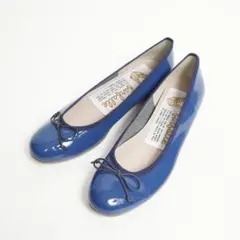 【新品未使用】ファルファーレ エナメル バレエシューズ 22.5cm